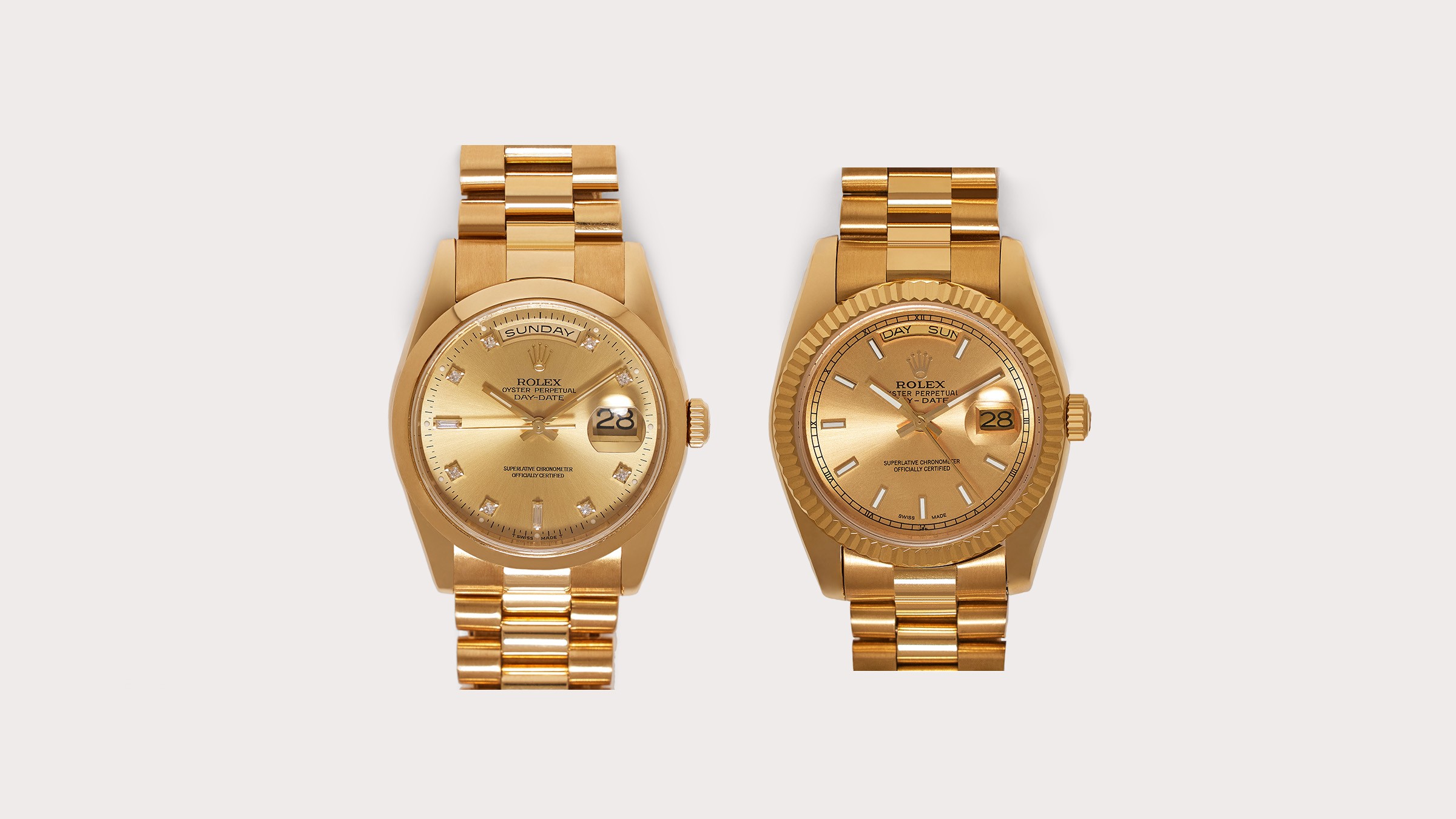 Duplikere rive ned cilia What Makes a Fake Rolex Day-Date, Fake? - Academy by FASHIONPHILE