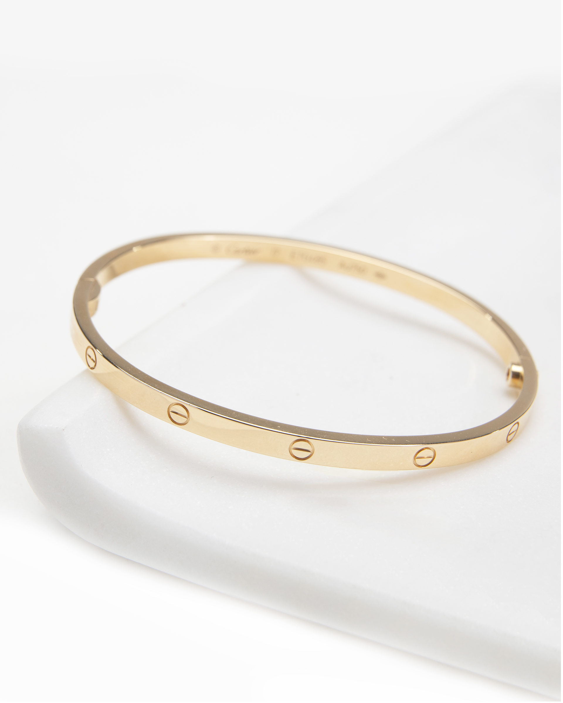 Gold Screw On Love Bracelet | Personalised Name Engraved Bracelet – Opes  Robur