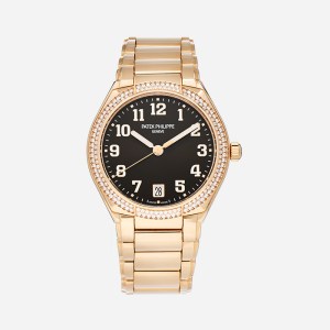 product image of PATEK PHILIPPE 18K Rose Gold Diamond 26mm Twenty-4 Automatic Watch Brown FASHIONPHILE