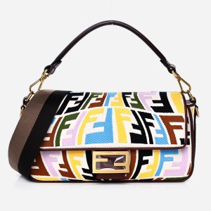 product image on white of Fendi x Sarah coleman Baguette bag at FASHIONPHILE