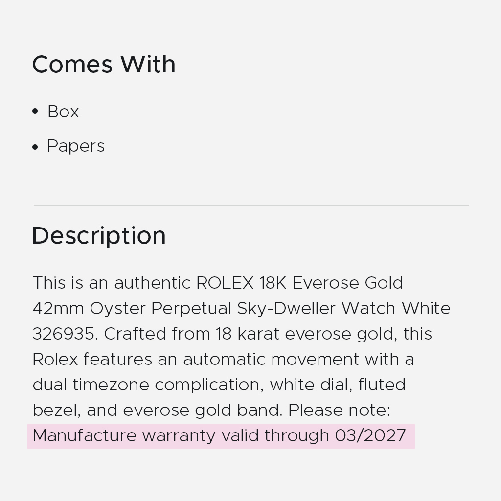 Watch Warranties & What They Mean Fashionphile