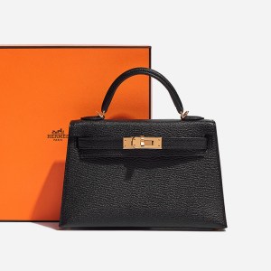 product image of hermes mini kelly bag black FASHIONPHILE
