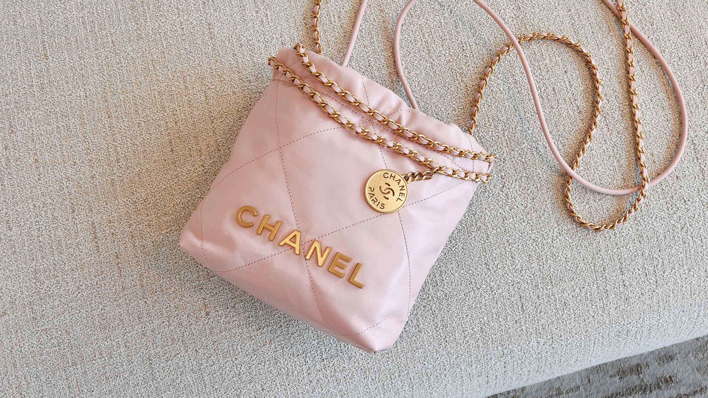 Chanel 21A Grey Mini Vanity With Chain Top Handle Logo Shoulder Crossbody  Bag  eBay
